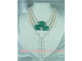 8-9mm white potato pearl necklace with turquoise jewelry